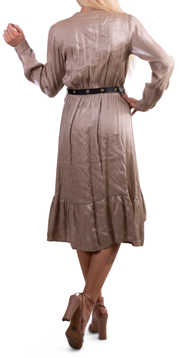 Long Sleeved High-Low Dress