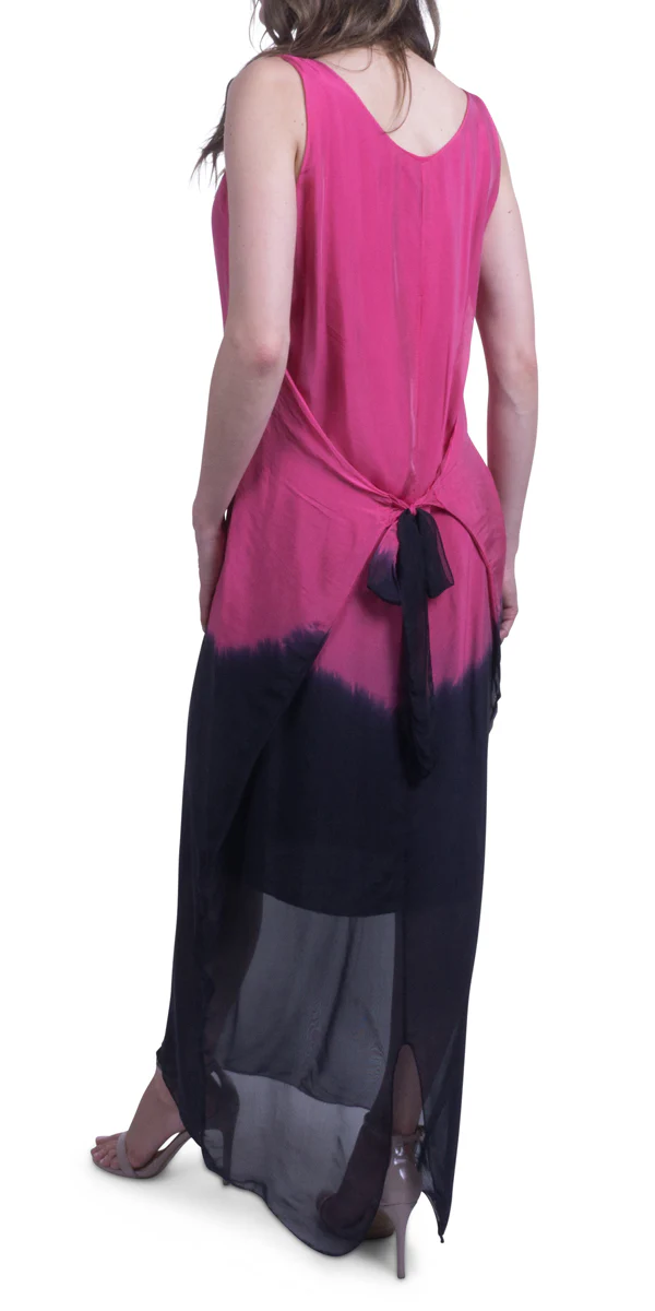 Maxi Silk 2 Tone Dress