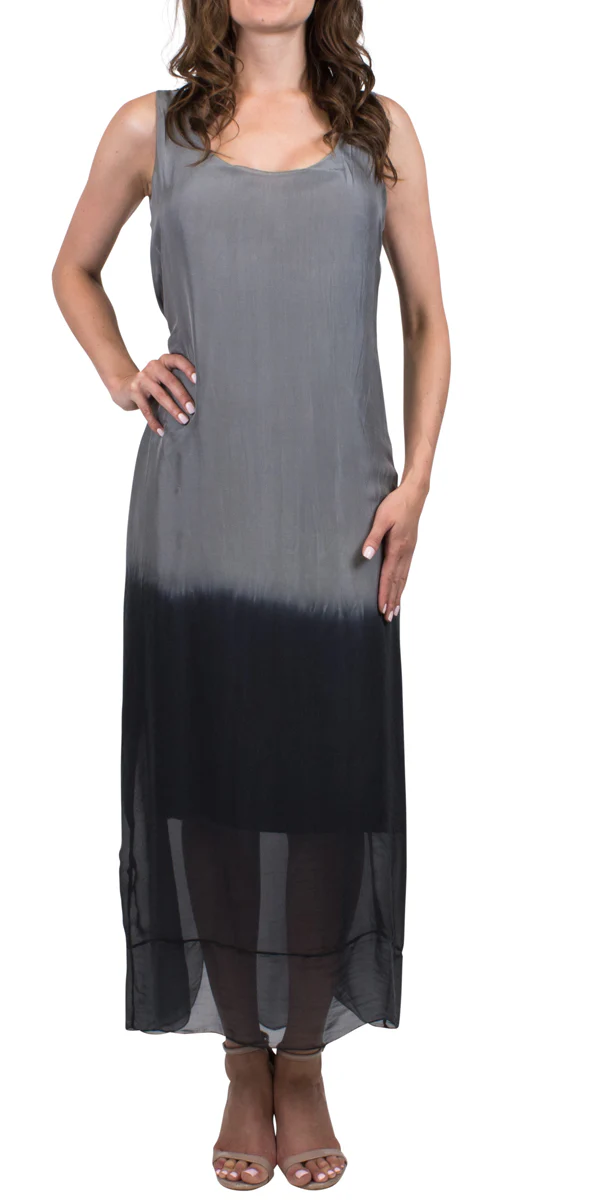 Maxi Silk 2 Tone Dress