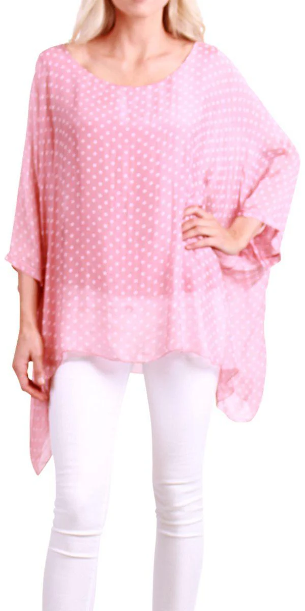 Kaftan With Small Dots Print