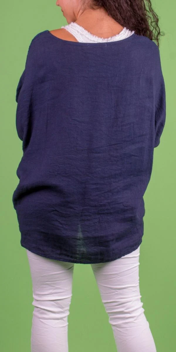 Fish Net Front Linen Kaftan