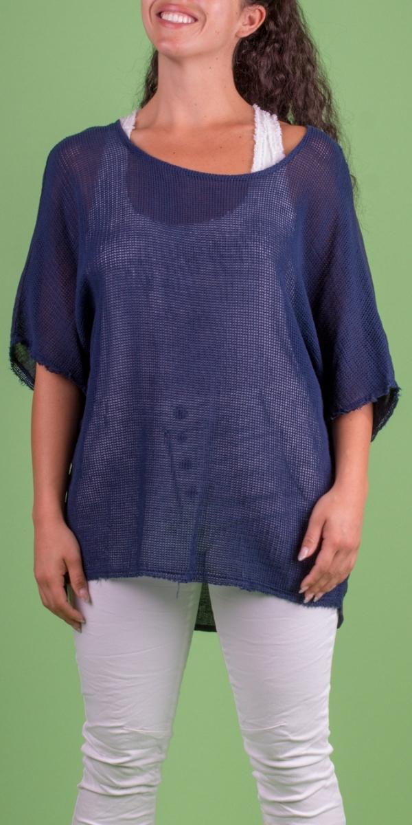 Fish Net Front Linen Kaftan
