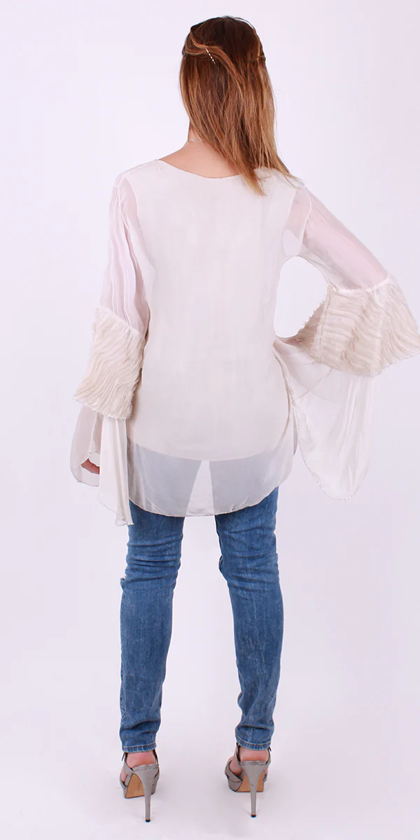 Tiered Sleeve Blouse