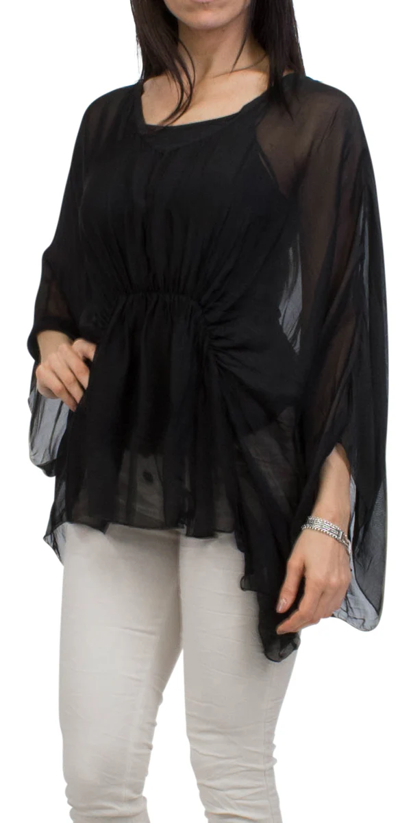 Two Piece Bat-Wing Blouse