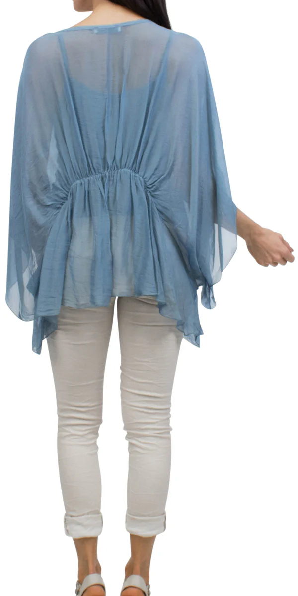 Two Piece Bat-Wing Blouse