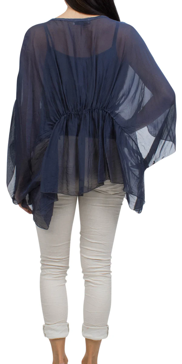 Two Piece Bat-Wing Blouse