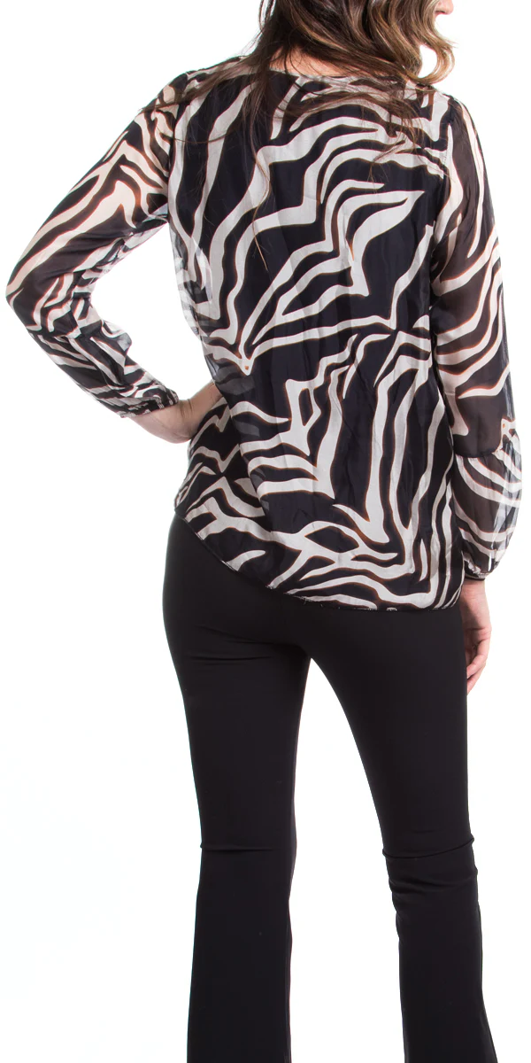 Zebra Print Blouse