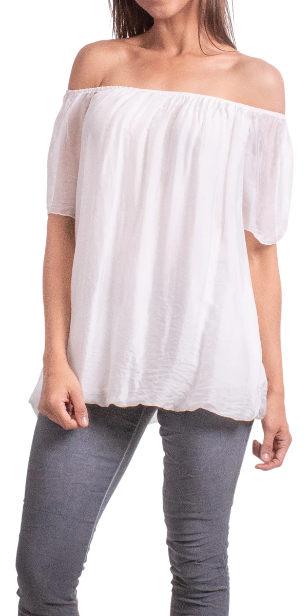 Off Shoulder Peasant Blouse