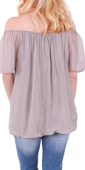 Off Shoulder Peasant Blouse