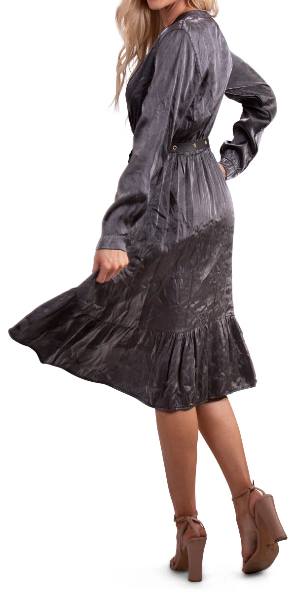 Long Sleeved High-Low Dress