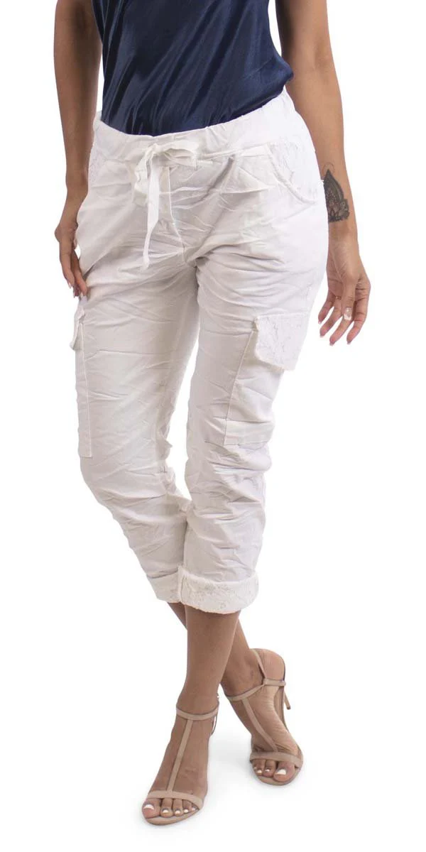 Drawstring Cargo Pants