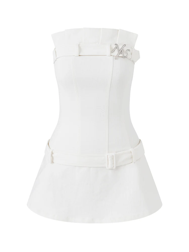 Bouquet Pleated Waist Dress