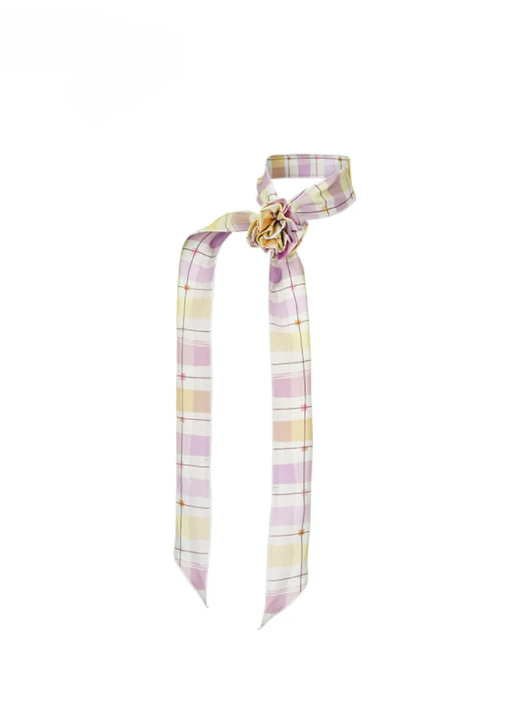 Fake Two-piece Plaid Spliced Cami Dress