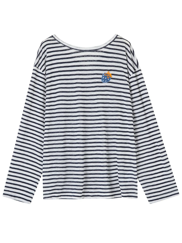 Reversible Strawberry Striped Shirt