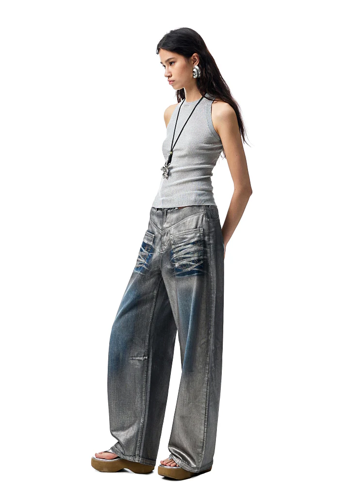 Hollow Out Cable Knit Sleeveless Tank Top