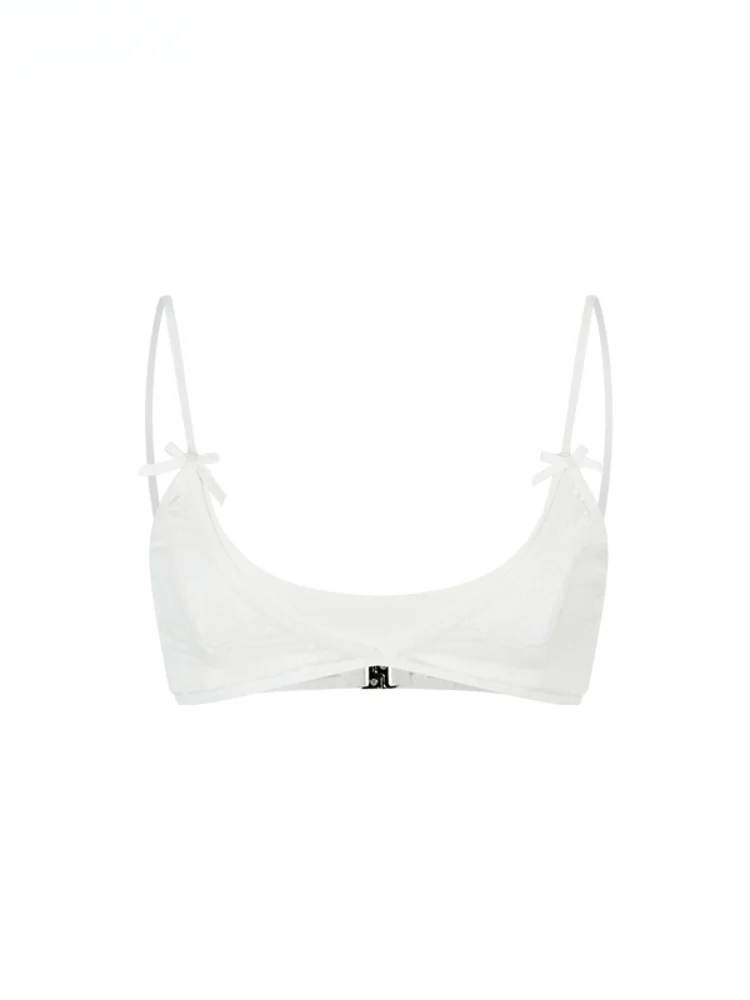 Double-Layer Structure Lace-Spliced Bra