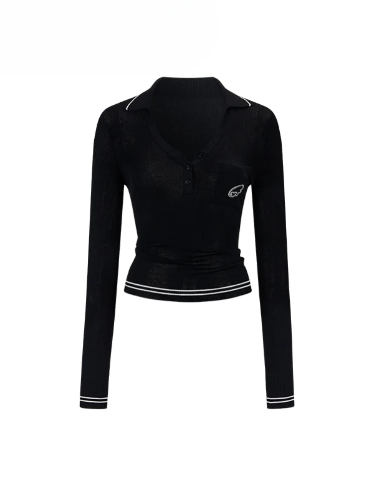 Contrast-colored Stripe Heart-wing T-shirt & Shorts Set