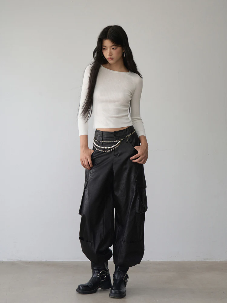 Rhinestone Heart Wings Slim Long-sleeved T-shirt