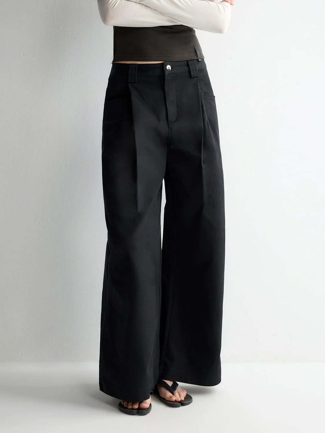 Oversized Tailored Wide-Leg Pants