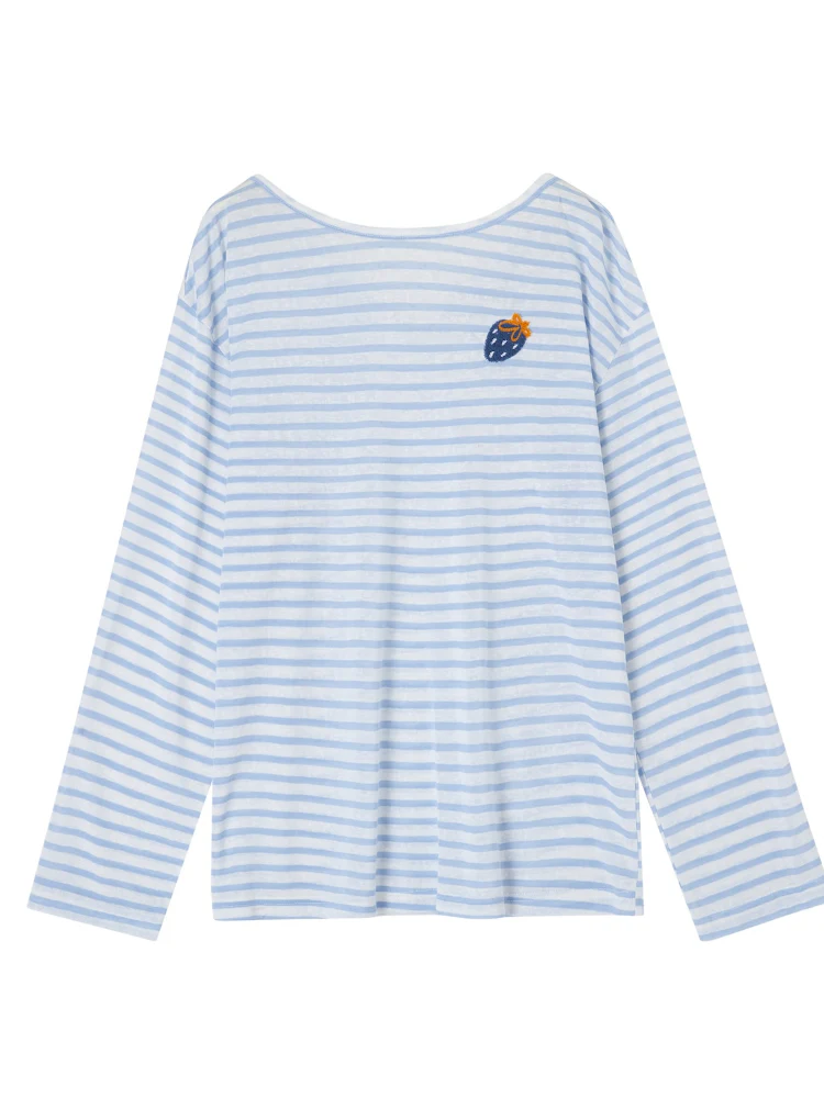 Reversible Strawberry Striped Shirt