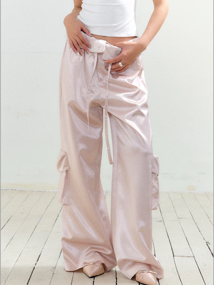 Lace Large Pocket Utility Pants