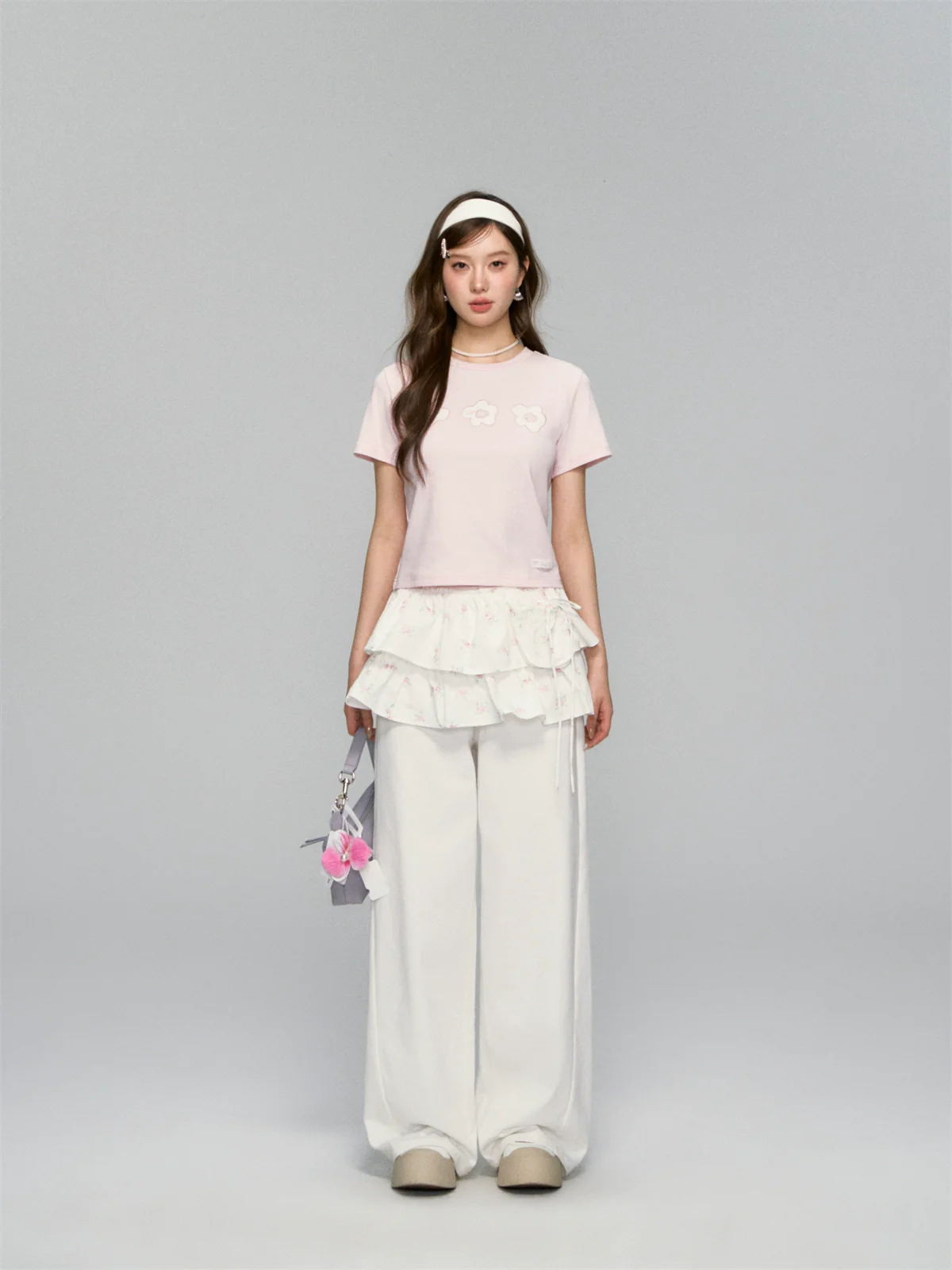 White Scimitar Shaped Slimming Jeans