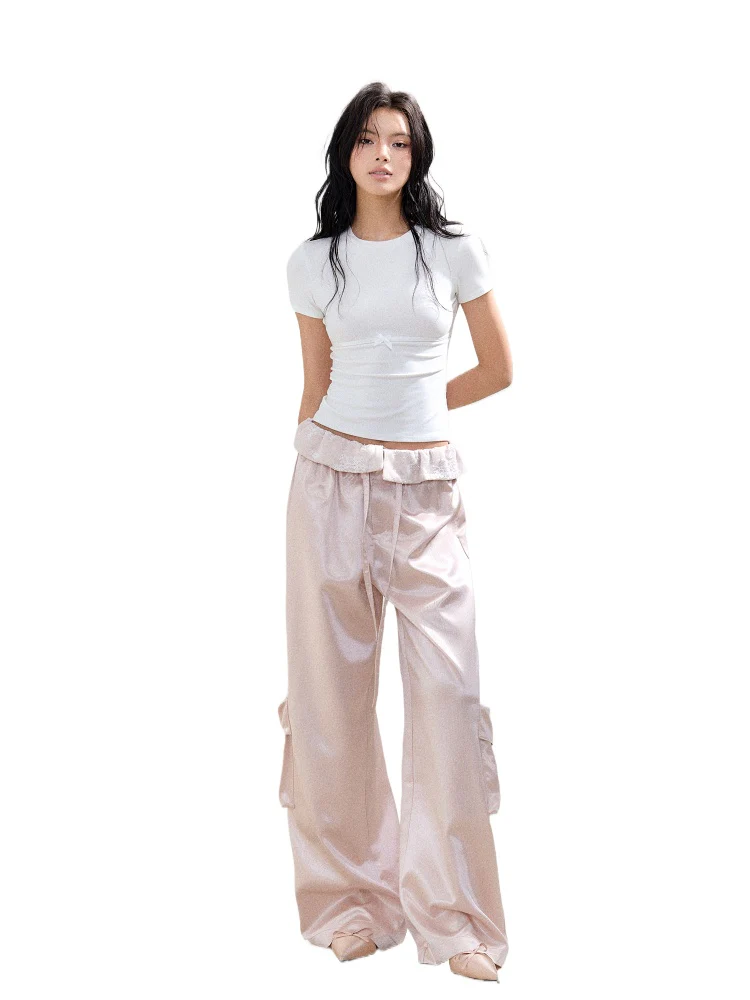 Lace Large Pocket Utility Pants