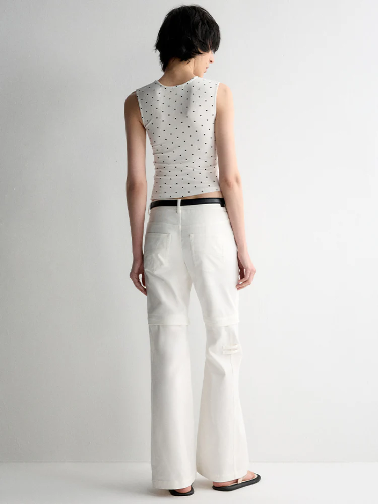 Two-in-One Removable Flared Casual Pants