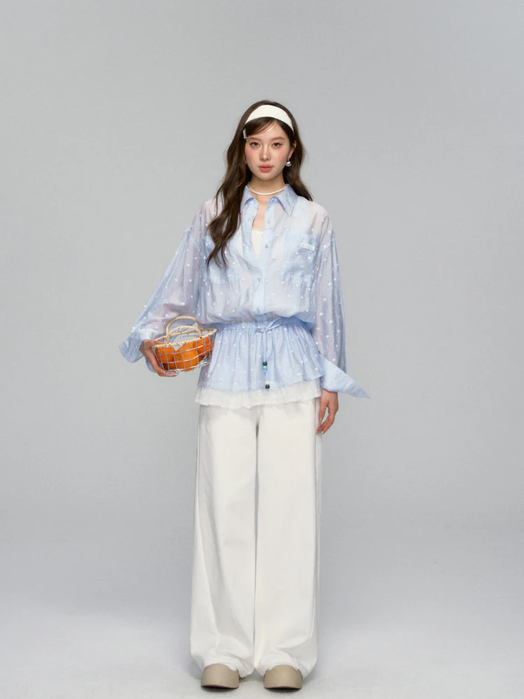 White Scimitar Shaped Slimming Jeans