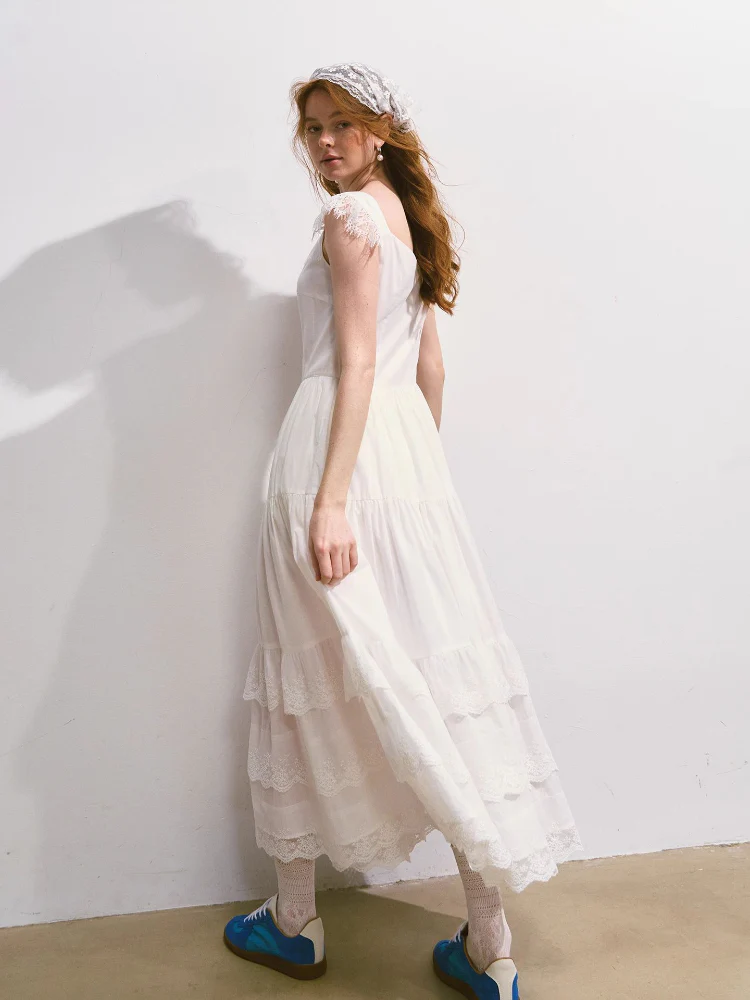 Flutter-Sleeve Waist-Cinching Strapless Dress