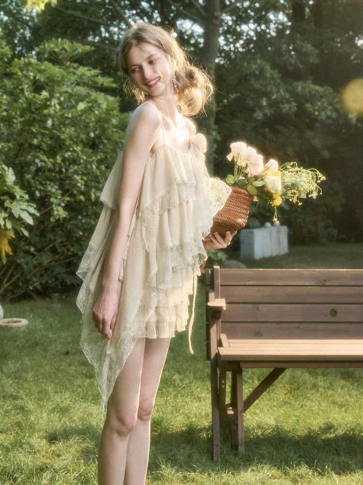 Soft Lace Fairy Tank Top & Skirt Set