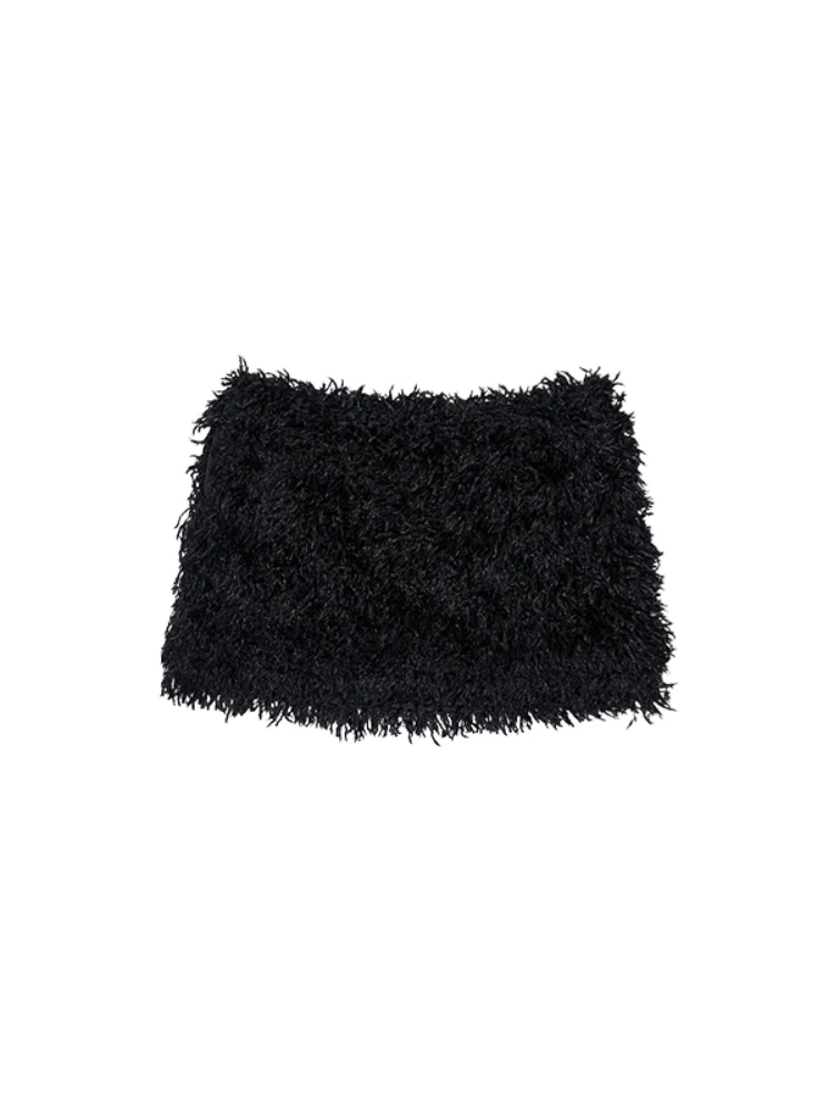 V-Neck Beaded Draped Collar Halter Cami Top