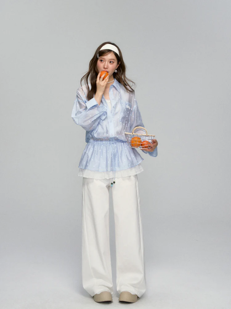 White Scimitar Shaped Slimming Jeans