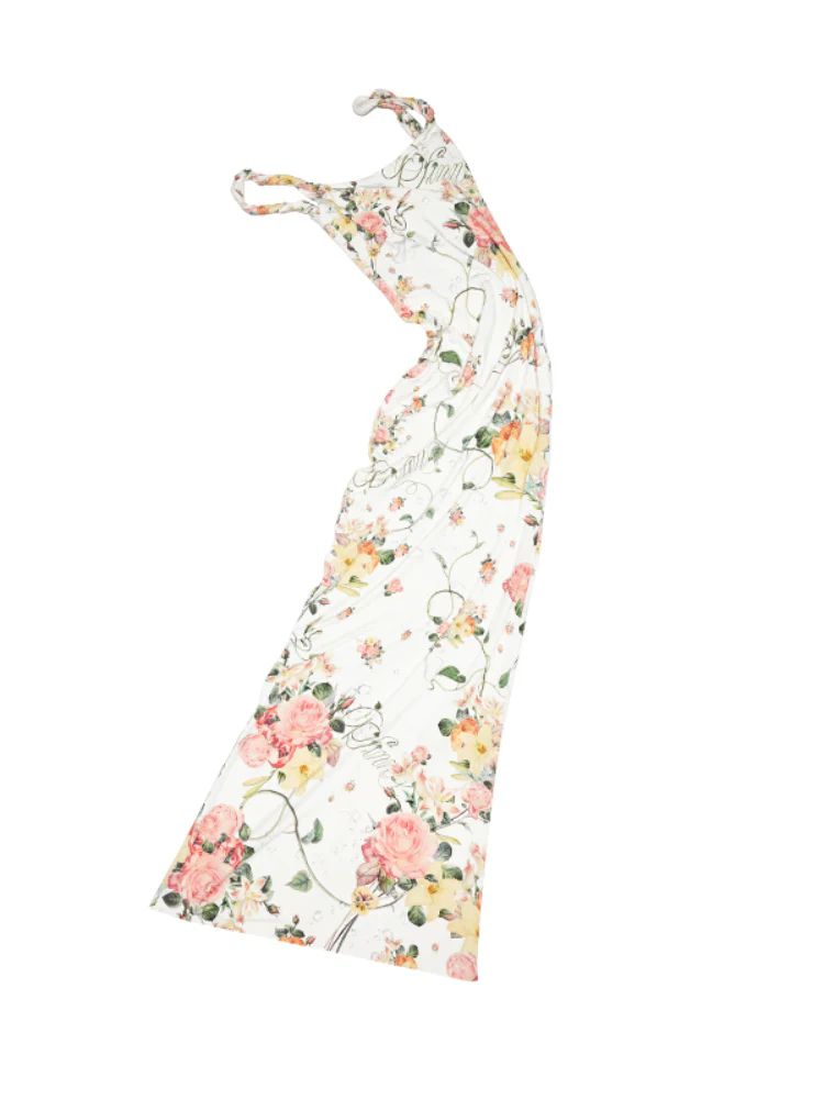 Floral Print Knot-Straps Sundress