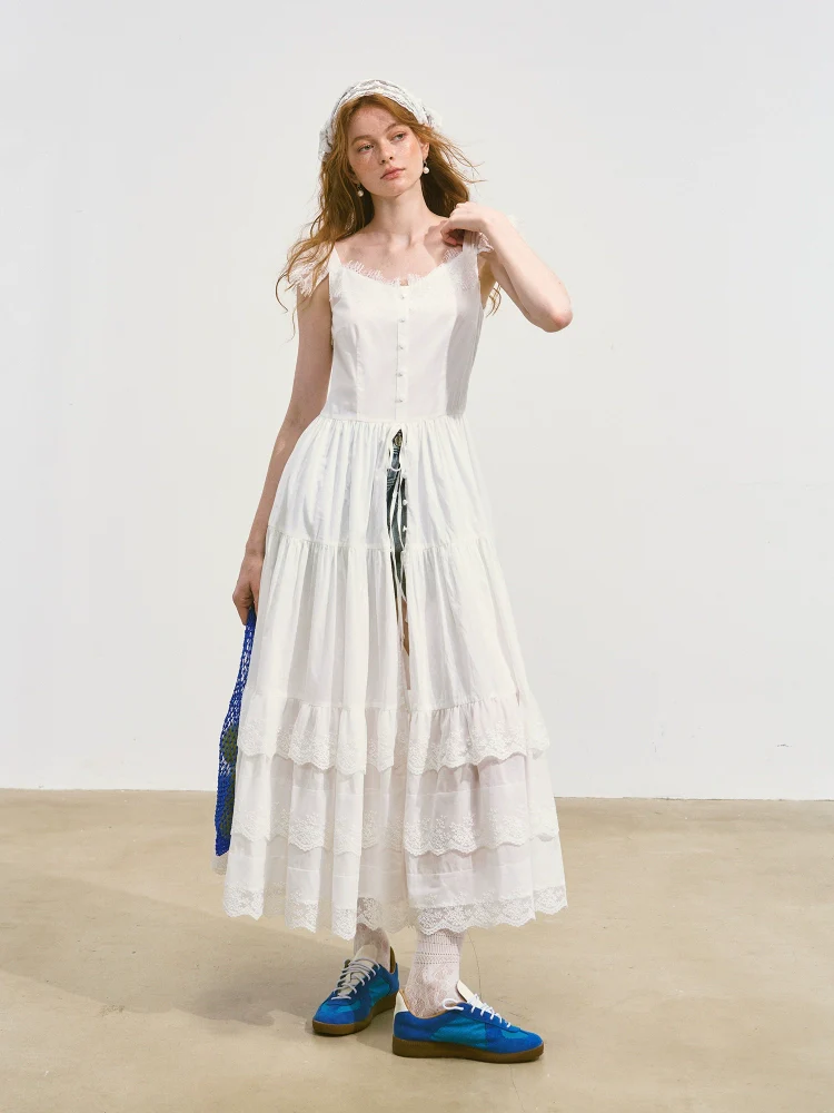 Flutter-Sleeve Waist-Cinching Strapless Dress