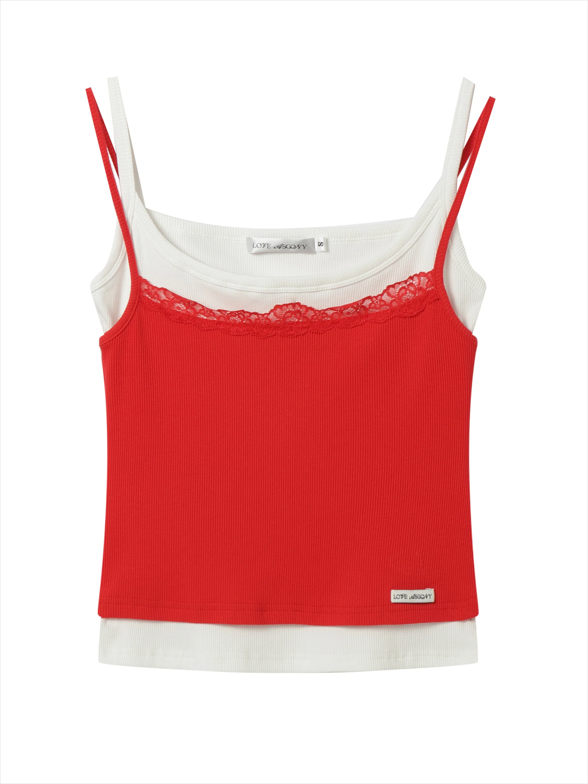 Lace-Trim Relaxed Blade-Cut Pants