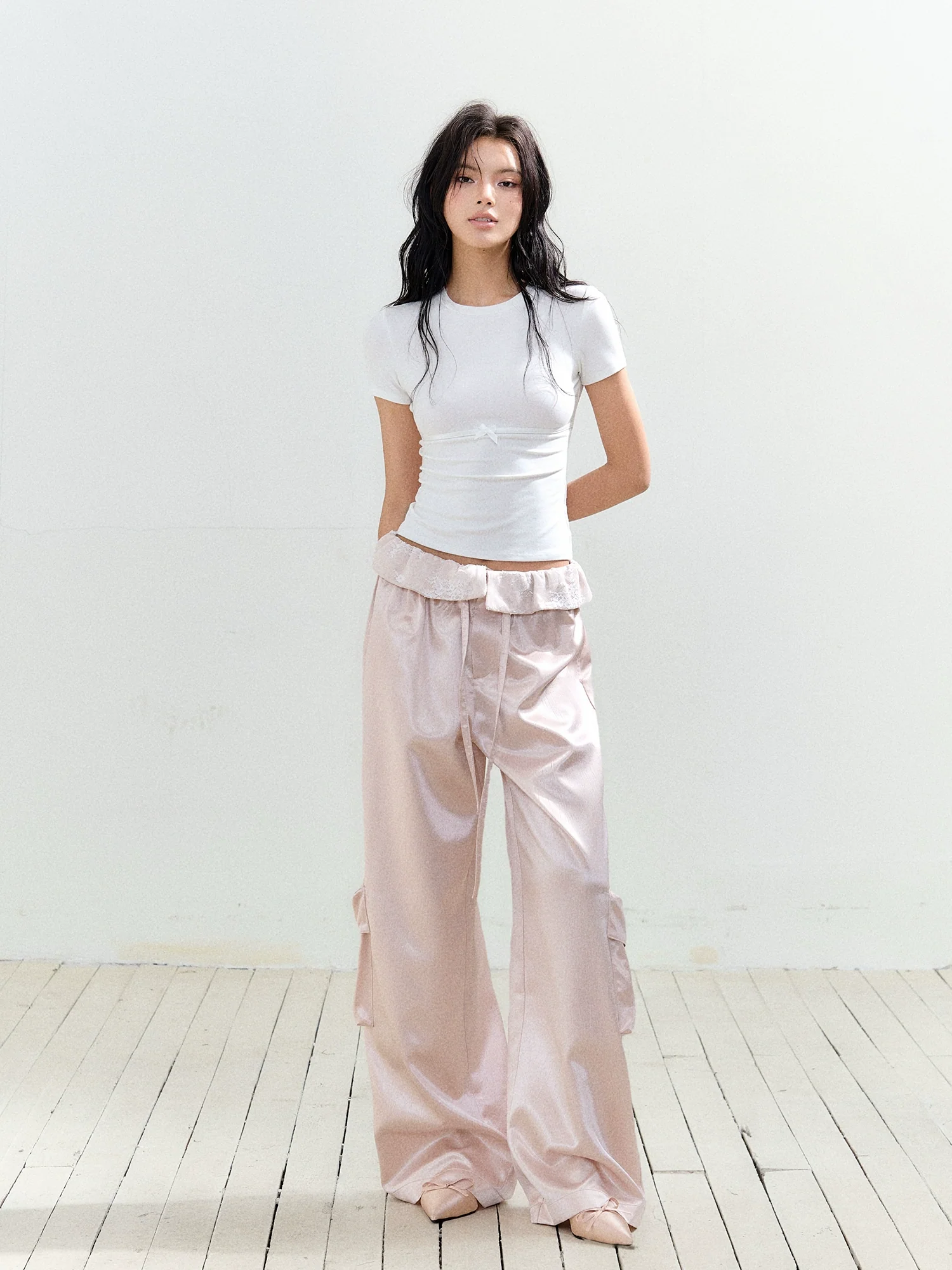 Lace Large Pocket Utility Pants