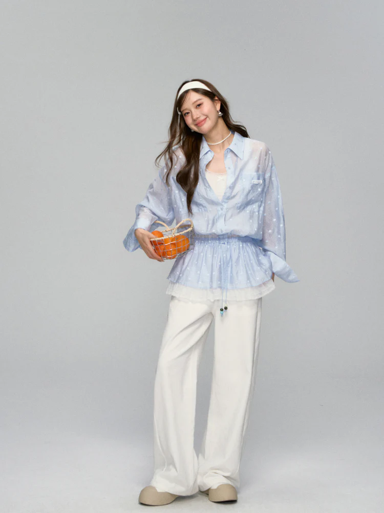 White Scimitar Shaped Slimming Jeans