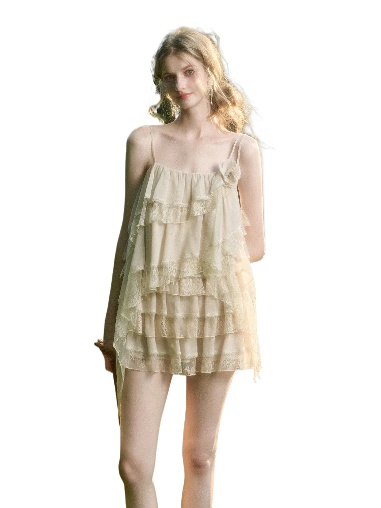 Soft Lace Fairy Tank Top & Skirt Set