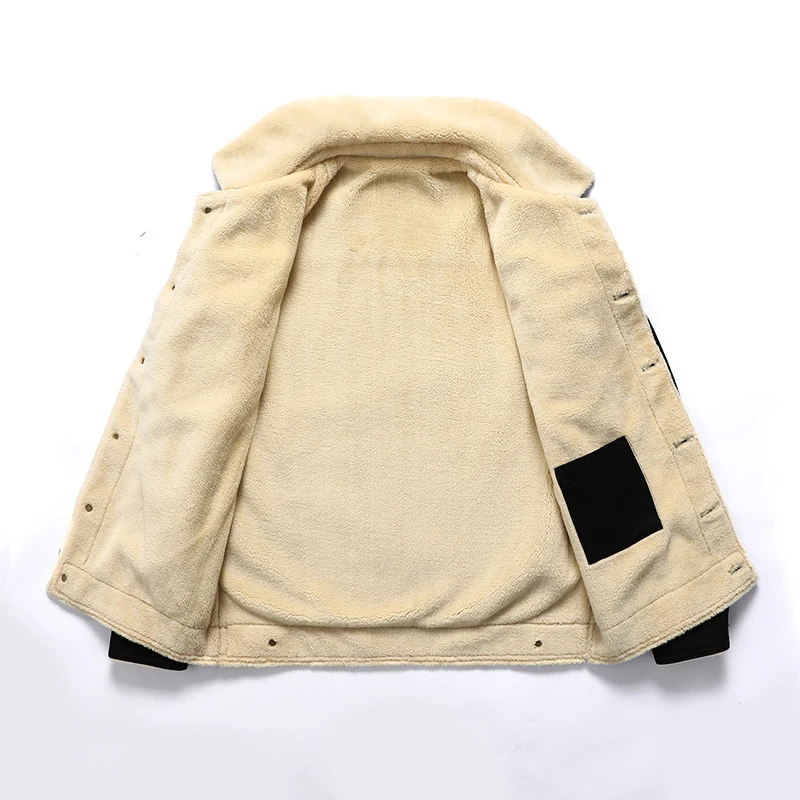 TELLHIGH Winter Men's Bomber Jackets Casual Outwear Fleece Thick Warm Jackets Fashion Army Military Baseball Coats Mens Clothing