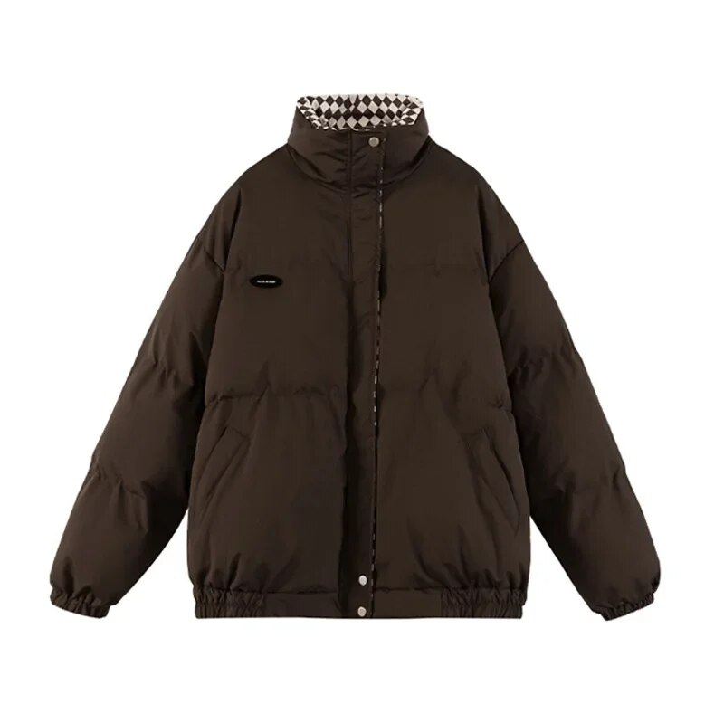 Winter Autumn Parka Coat Women's Jacket Thick Warm Women Fashion Black Cotton Coats Women Elegant Zipper Oversize Jackets Tops