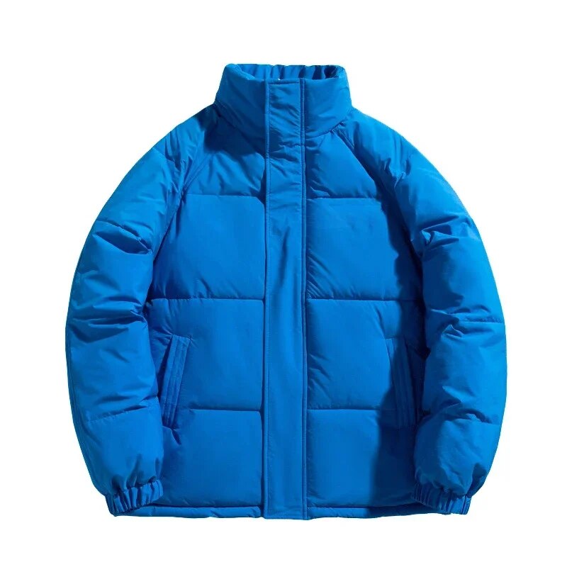 Winter Jacket Women Klein Blue Parkas Thicken Warm Coat Stand Collar Solid Color Casual Parka Fashion New Streetwear Outerwear