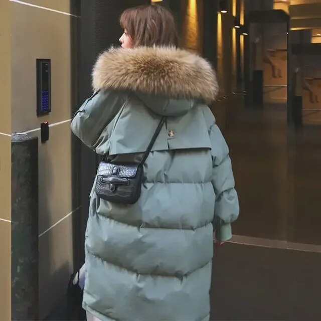 Parka Autumn Winter Jacket Women Clothes Vintage Warm Coat Female Women's Down Cotton Jacket Warm Thick Long Parkas Oversized