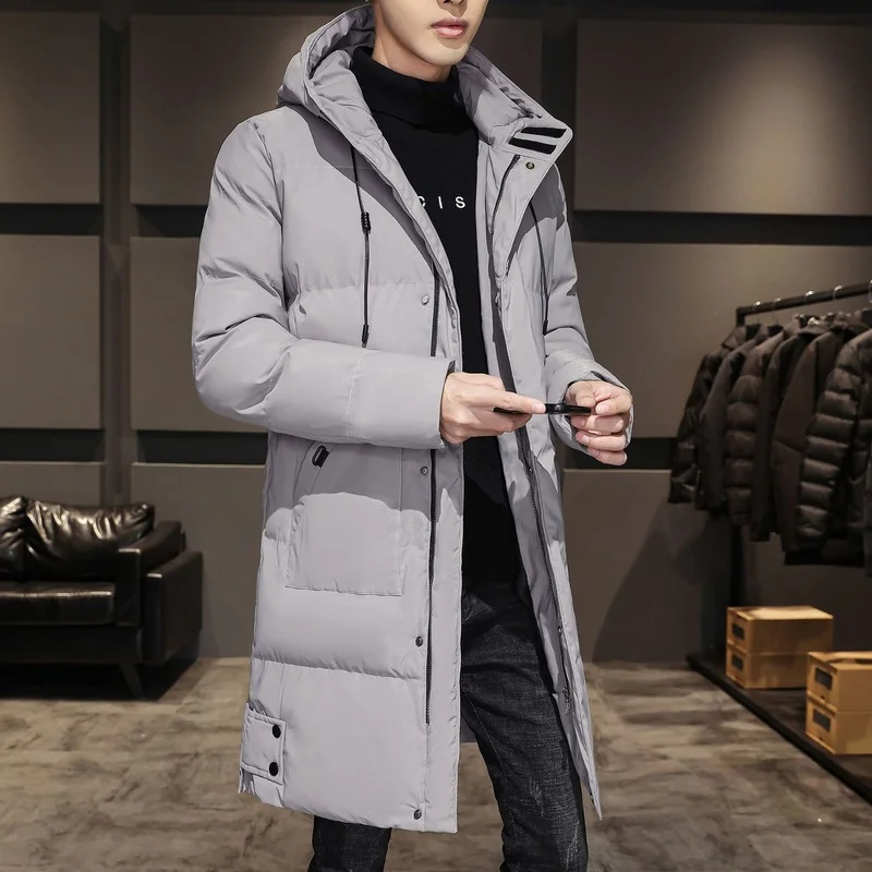 Men Long Down Jackets Winter Coats Chaquetas 8XL Men Hooded Casual Winter Coats And Jackets High Quality Male Black Warm Parkas