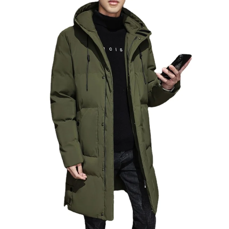 Men Long Down Jackets Winter Coats Chaquetas 8XL Men Hooded Casual Winter Coats And Jackets High Quality Male Black Warm Parkas