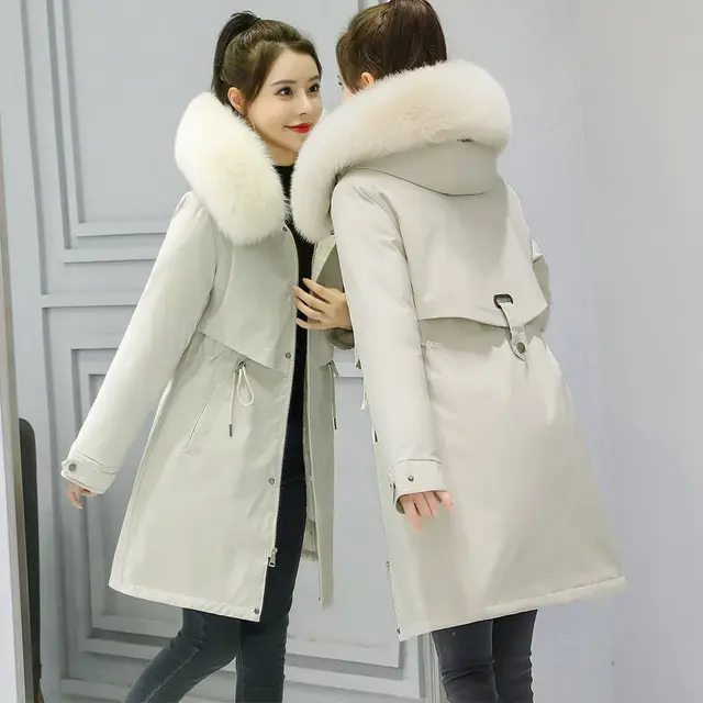 Cashmere Thickened Women's Quilted Coats Long Coat Winter 2023 Winter New Down Cotton Coat Cotton-padded Jacket Pie Overcome