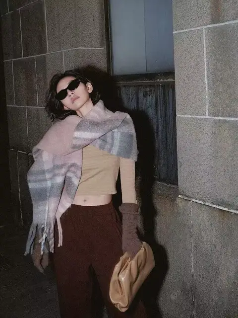 2023 Winter Cashmere Thick Plaid Scarf Women Men Luxury Long Soft Warm Neck Thick Solid Color Shawls Autumn Outdoor Gifts