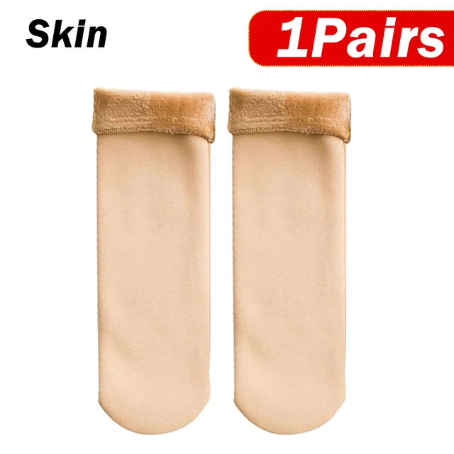 1-5Pairs Winter Warm Thicken Fleece Short Socks Women Thermal Cashmere Wool Socks Snow Velvet Boots Home Floor Calcetines Mujer