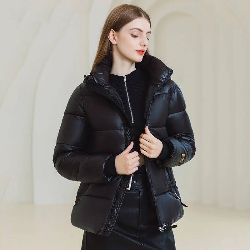 Women Down Jackets Winter Women's Cold Coat Intensification High-end Short Black Gold Bread White Duck Down New Feather Coats