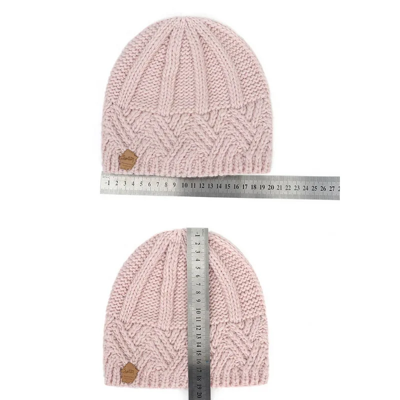 New Women Knitted Hats Autumn Winter Fashion Knitted Hats Solid Outdoor Warm Knitted Skullies Beanies Caps Thermal Windproof Hat